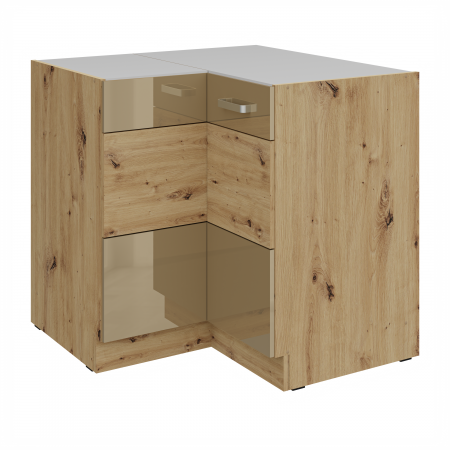 Szafka kuchenna dolna narożna Arteo 90x90 DN 1F BB